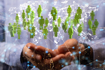 Structure of world economy, communication network global