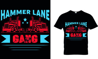 HAMMER LANE GANG CUSTOM T SHIRT.