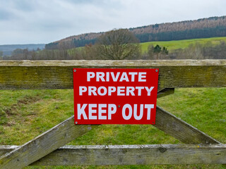 Warning Sign - Private Property - Keep Out