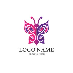 Obraz premium Beauty Butterfly icon vector design