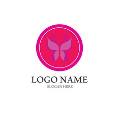 Obraz premium Beauty Butterfly icon vector design