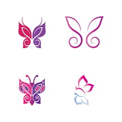 Obraz premium Beauty Butterfly icon vector design