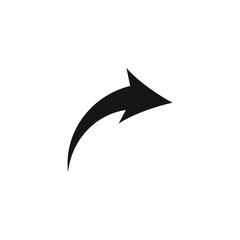 Forward icon. Arrow simple icon. Vector illustration