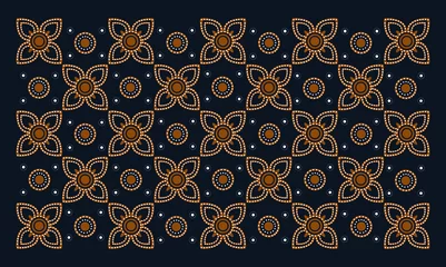 Fotobehang Indonesian modern batik. indonesian modern batik pattern vector © mbahmardidigital