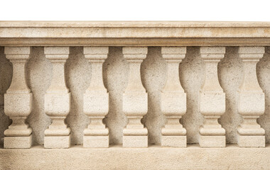 stone railing isolated