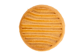 butter round cookie isolated