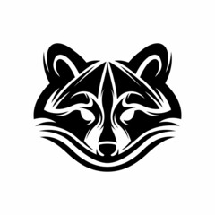 Raccoon Logo Design Stock Vector Image