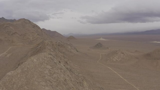 Aerial, Stone Desert And Mountains, Iran