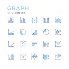 Set color line icons of graph and diagram