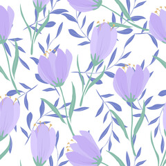 flower and leaves pattern. colorful background,Spring season concept background design.
