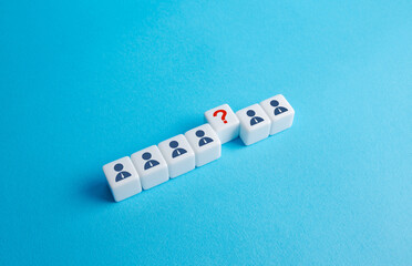 Recruiting and team building. Replenishing or staffing. Job vacancy competition. Human resources. Personnel management. Free post of leader, new vacancy. Team building.