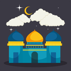 mosque illustration design