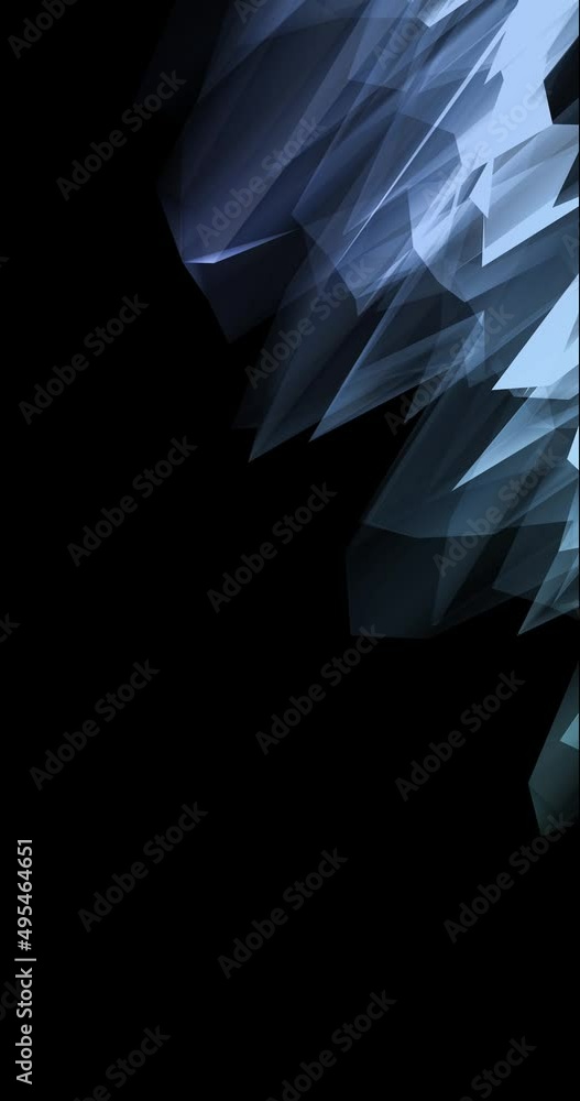 Poster abstract polygonal geometric shapes with spikes. abstract technology backdrop. low polygonal animati