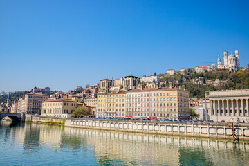 Obraz premium Les Quais de Saône à Lyon