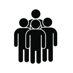 group of people icon vector. concept teamwork
