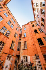 Obraz premium Cour intérieure dans le Vieux Lyon