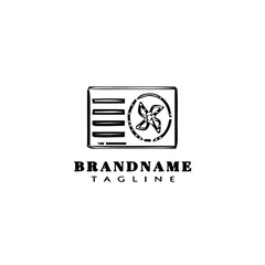 ac logo icon design template cartoon vector illustration