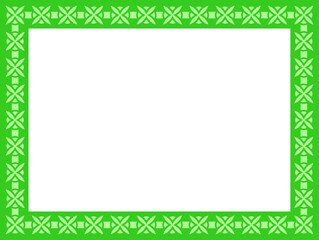 Green vector background with vintage style border frame