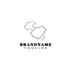 hammer logo template icon black design vector illustration