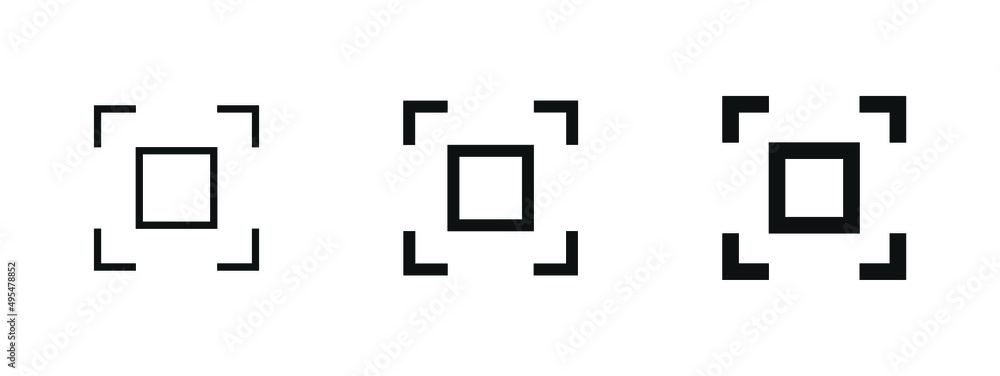 Aufkleber maximize full screen icon, expand screen size fullscreen icons