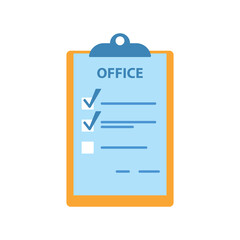 Vector flat style Isolated To Do List. Listing or planning icon finance. All missions completed Paper sheets with checkmarks world economy work or Tasks Check List. Vector Icon