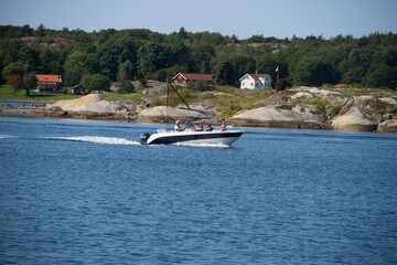 Obraz premium boat on the river