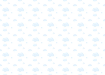 cloud seamless pattern isolated on white background ep91