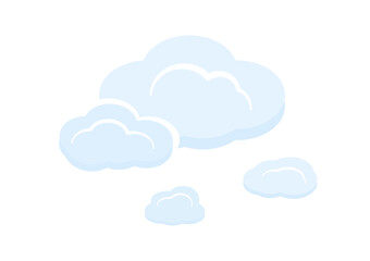 Obraz premium cloud vector isolate on white background ep196