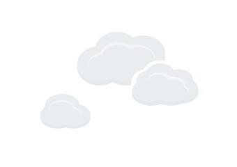 cloud vector isolate on white background ep197
