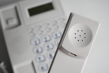White Telephone Marketing desk
