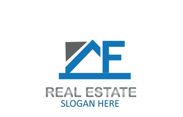 AF Letter Logo Real Estate Vector Design