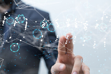 conference Digital Network and data concept 3d