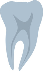 Tooth X Ray Cartoon Illustration
