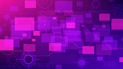 Obraz premium Futuristic digital technology background. Abstract illustration