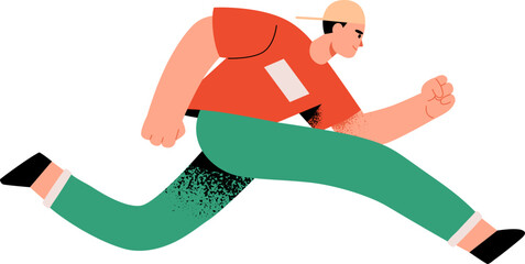 Man Running Cartoon Illustration © Good Studio
