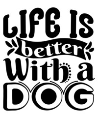 Dog Typography T-Shirt Design