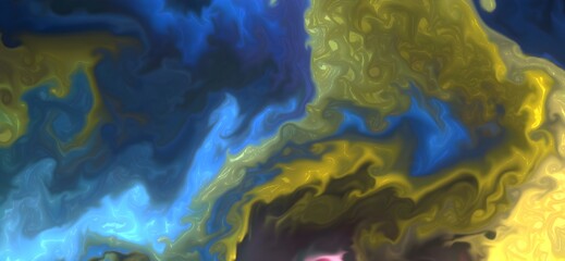 Alcohol ink For posters and printed materials. Fluid art mixture of colors.