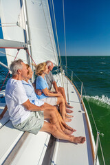 Ocean adventures on private yacht for retired friends