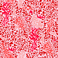 Vector - leopard skin seamless pattern.