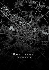 Bucharest Romania City Map