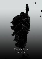 Corsica France Island Map