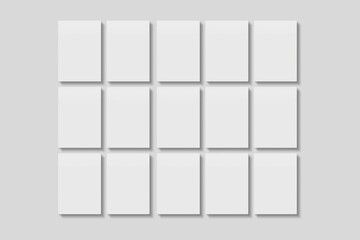 Blank paper for mockup. 3D Render.	
