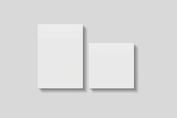 Blank paper for mockup. 3D Render.	
