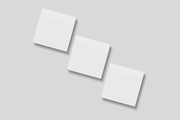 Blank paper for mockup. 3D Render.	
