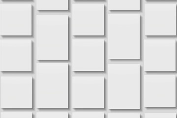 Blank paper for mockup. 3D Render.	
