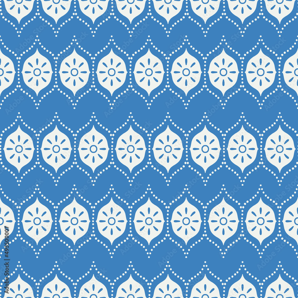 Aufkleber minimalistic seamless pattern in boho style