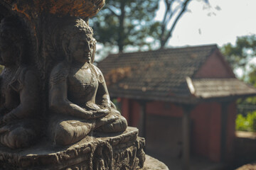 Fototapeta na wymiar Buddhism in Nepal, temples in Nepal 