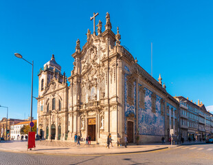 Obraz premium Portugal, Porto, Exterior ofÊIgreja do Carmo
