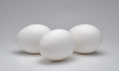 Eggs on White Background