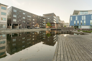 Sweden, Malmo, Modern residential houses at newÊNyhavnÊharbor
